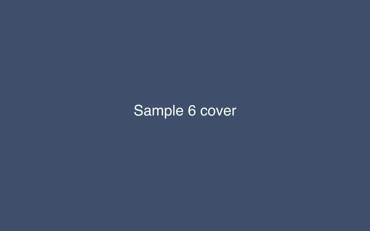 Sample Project 6